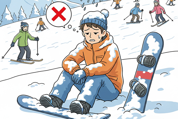 スノボ初心者が挫折