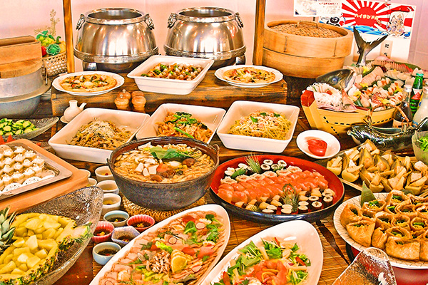 白馬ハイランドホテルのバイキングの画像