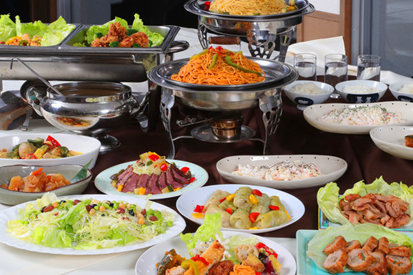 竜王マウンテンホテルのバイキングの画像