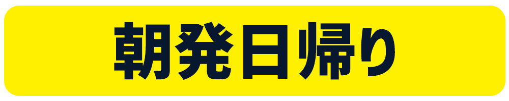 朝発日帰り