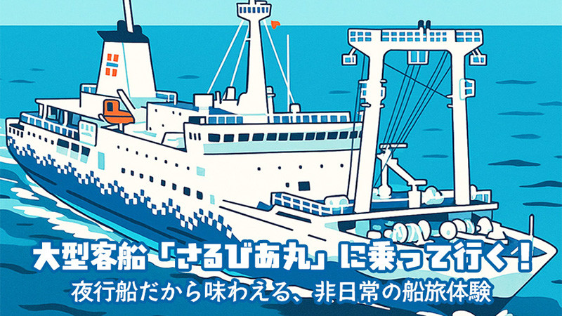 東海汽船の大型客船「三代目さるびあ丸」に乗って行く！伊豆大島・新島・式根島・神津島の旅へ