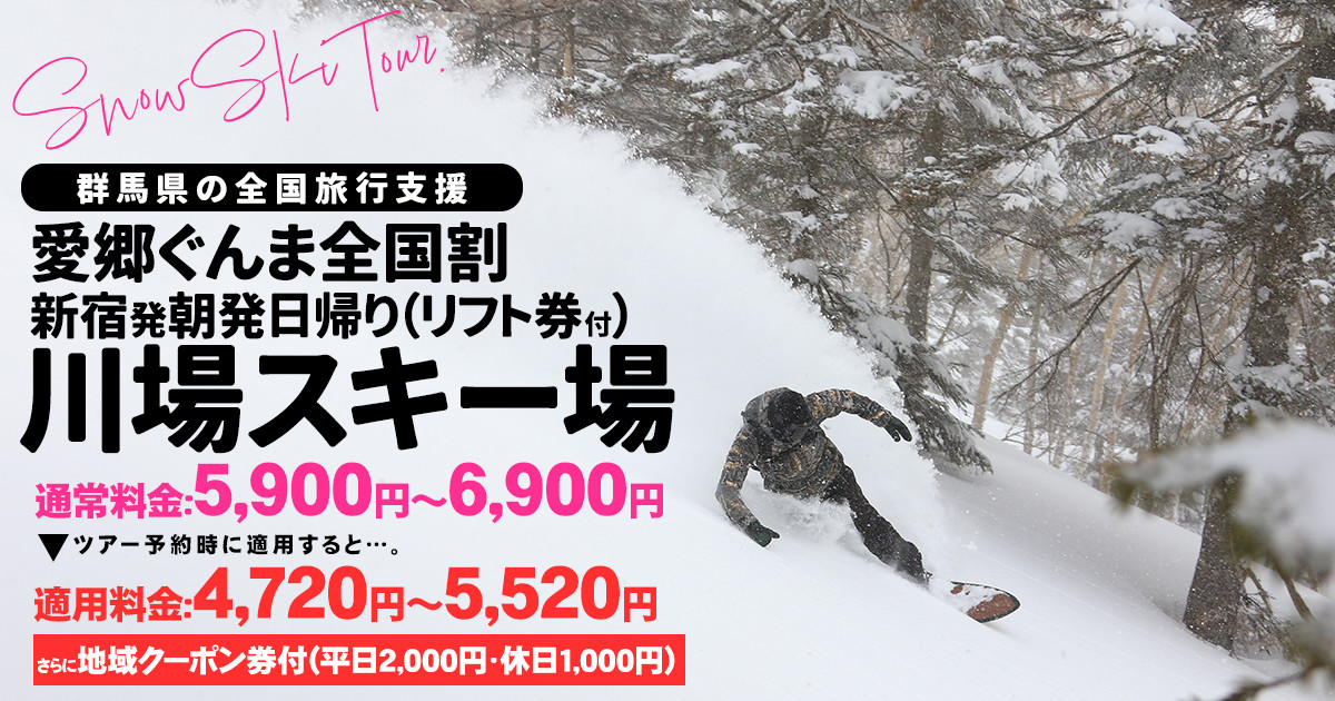 【愛郷ぐんま全国割】川場スキー場