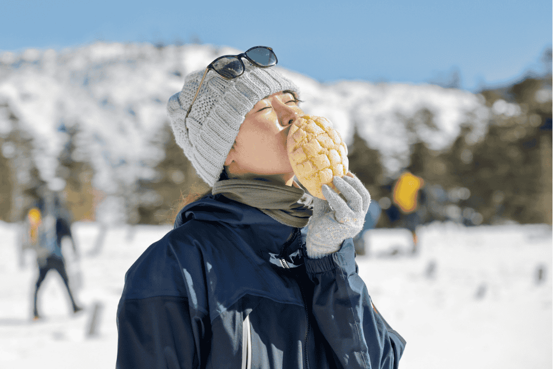 メロンパンと女性
